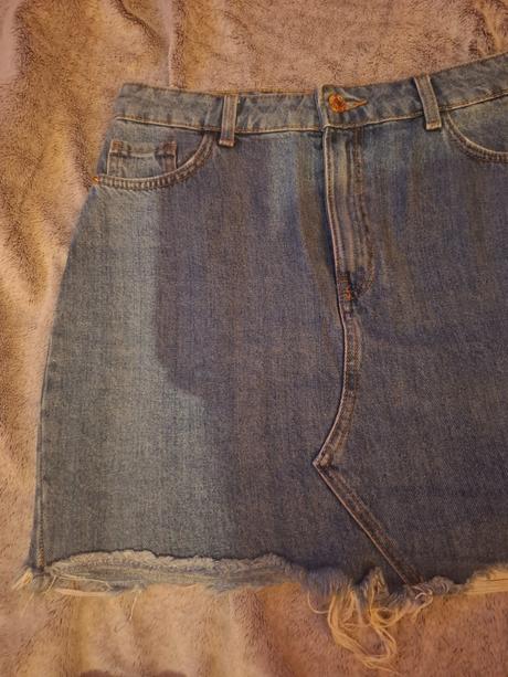 Dámska riflova sukňa, fishbone,xl