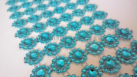 Kamienková stuha kvietky - cena za 10 cm, 