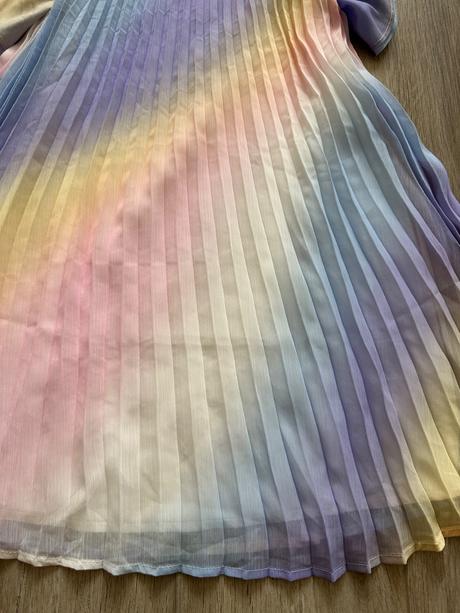 Plisované šaty pastel h&m 128, h&m,128