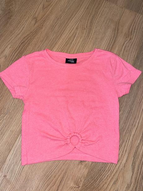 Vrúbkované tričko crop top 8-10 rokov, takko,134