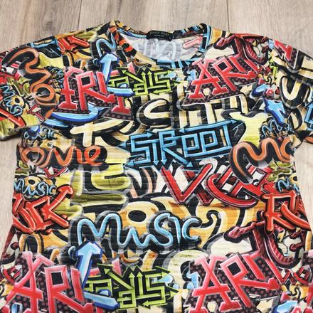 Tričko graffiti pánske jonny wolf veľ.xl,, xl