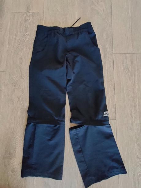 Detské softshell.nohavice alpine pro 2v1, 128-134, alpine pro,128