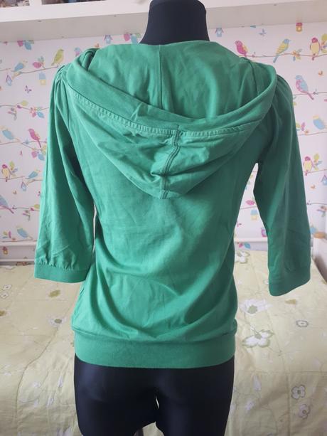 Zelená mikina s kapucňou, river island,34