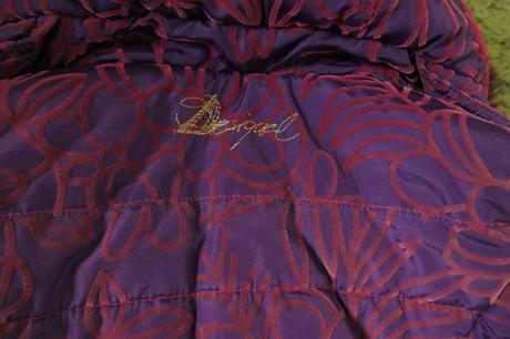 Desigual original krasna dievcenska dlhsia bunda, desigual,110