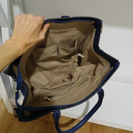 Veľká modrá kabelka/taška,