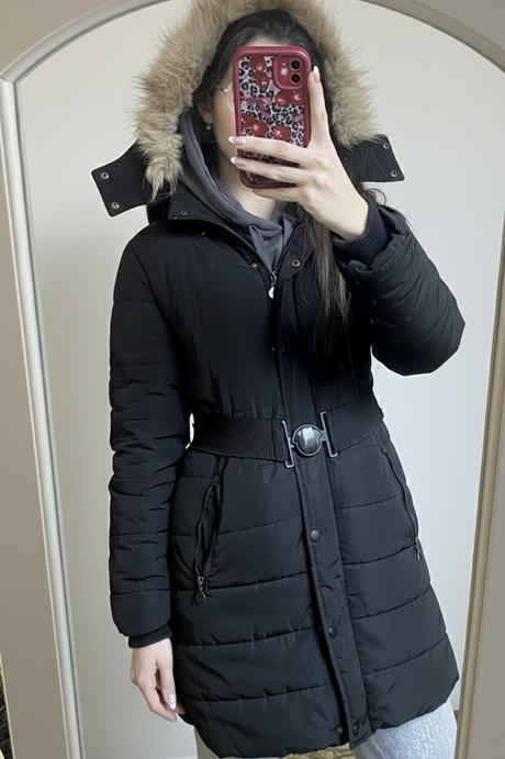 Damska paperova bunda mocler, l