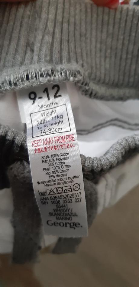 Šortky biele, george,80