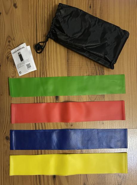 Sada gúm na cvičenie - 4 kusy, 