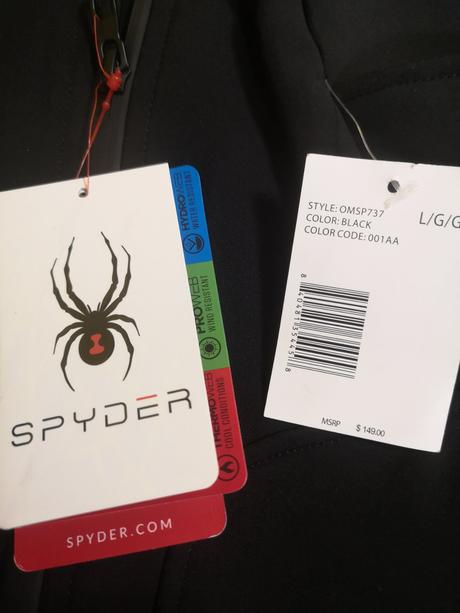 Spyder pánska softshell nepremokavá bunda l, l