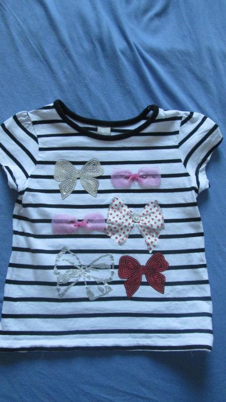 Triško s aplikáciou mašličiek, george,104