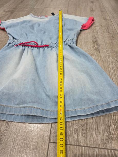 Riflové šaty benetton, benetton,128