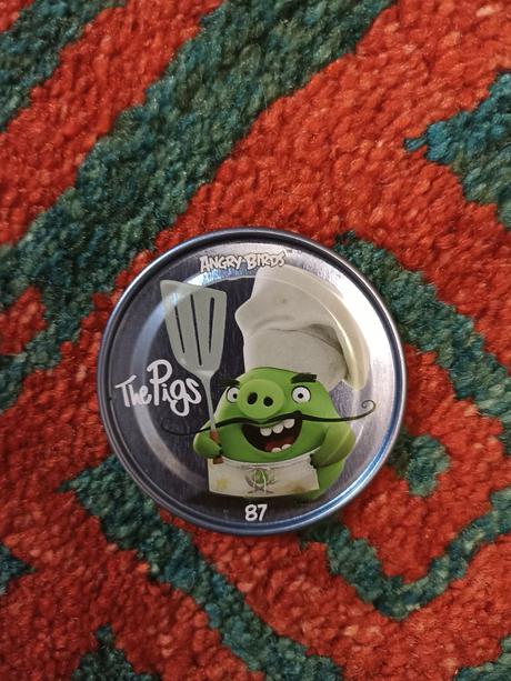 Kovový pog angry birds,