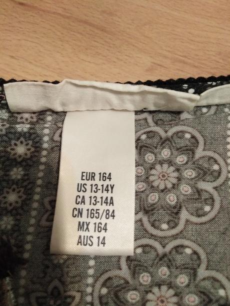 Dievčenská tunika, h&m,164