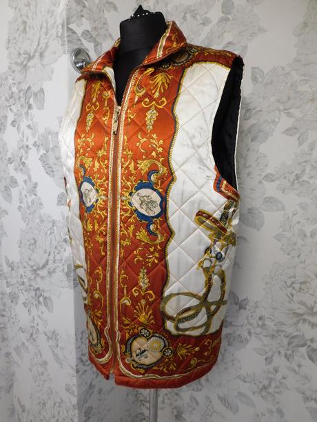 Vintage mirage silks collections hodvabna vesta, 40