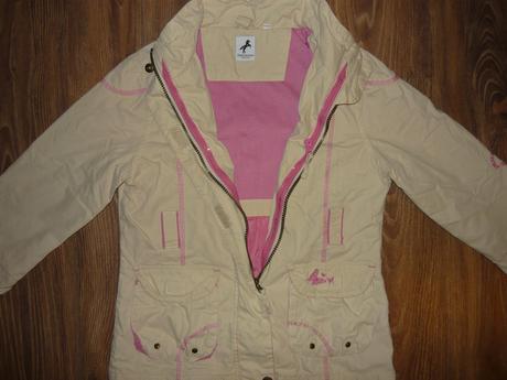 Bunda na jar/jeseň  122  málo nosená, palomino,122