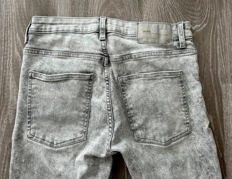 Šedé slim rifle bershka 164/170 eur 38, usa30, bershka,170