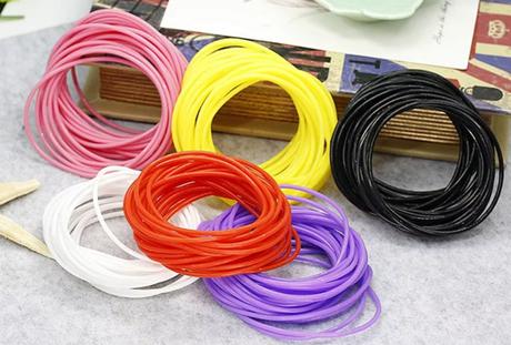 Nekonečno náramok čierny, červený, biely, 