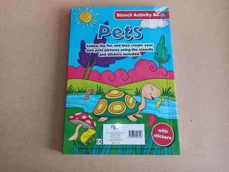 Pets - stencil activity book, 
