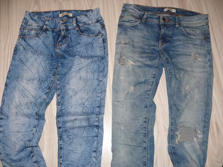 Elastické rifle kus xs-s, denim,s