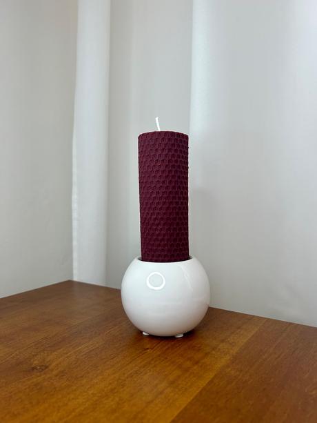 Sviečka z včelieho vosku (12cm) h,