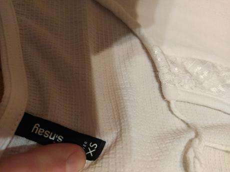 Biela blúzka s volanom xs-s, sinsay,xs