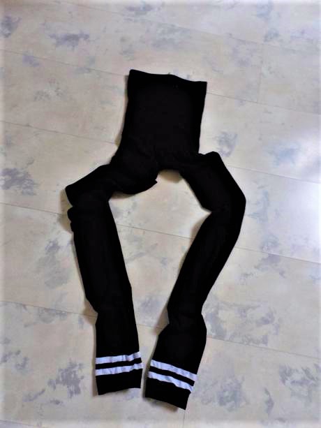 Hrubšie pančuchy bez chodidla, l