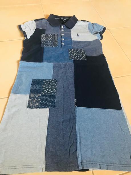 Patworkové šaty, ralph lauren,152