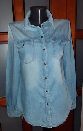 Riflová košeľa denim veľ.s (36), denim,s