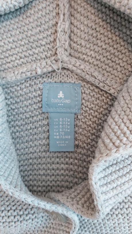 Svetrík šedý babygap 74/80, gap,74