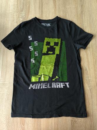 Premieňacie tričko minecraft 152 - bez poškodení, 152