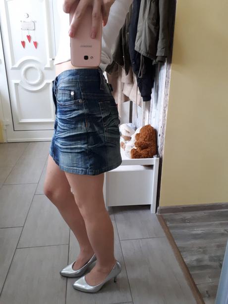 Rifľová suknička, new look,152