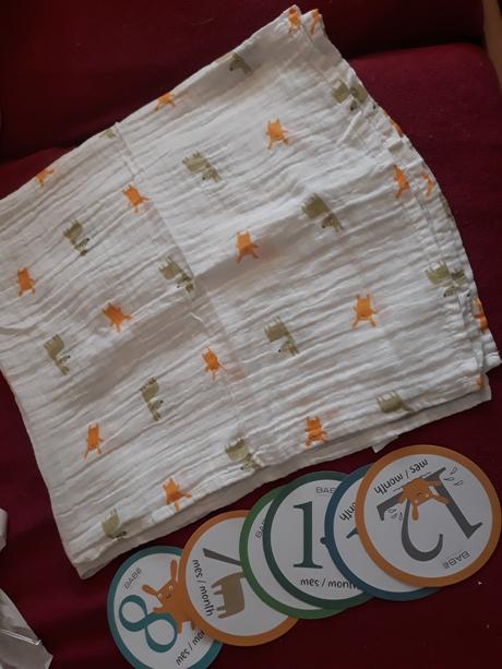 Bavlnena extra velka plienka plus milniky,