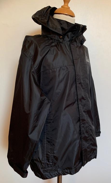 Mckinley čierna vetrovka do dažďa s kapucňou, mckinley,128