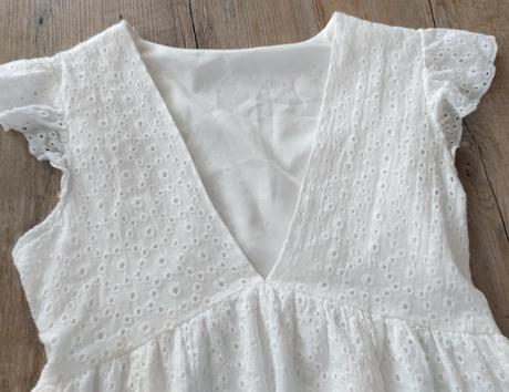 Mini čipkované madeirové šaty, 34