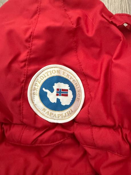 Pánska zimná bunda napapijri červená veľkosť xl, napapijri,xl