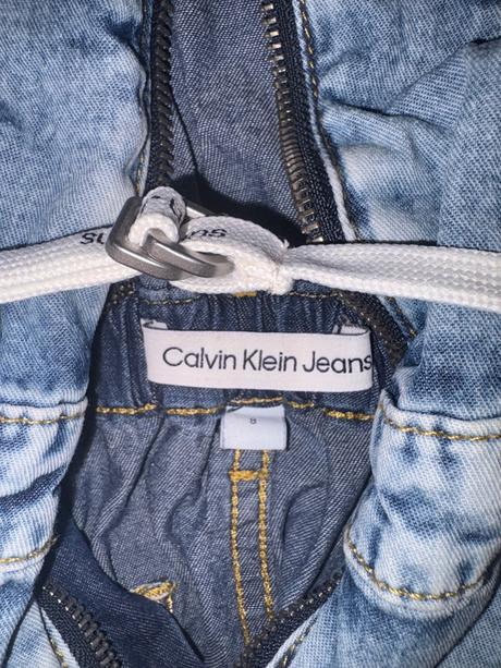 Riflový overal calvin klein jeans v.128 top stav, calvin klein,128