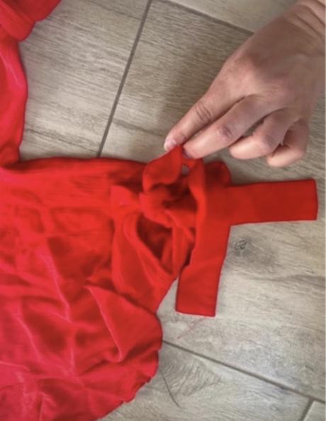 Červený overal, h&m,32