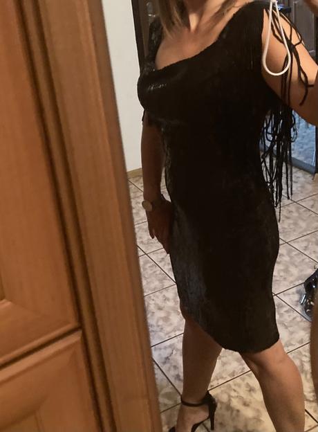 Krasne štýlové flitrove saty planét paris, m