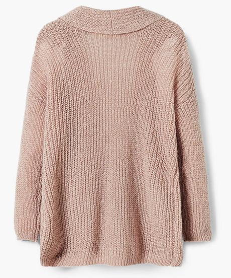 Ružový pletený sveter, mango,134