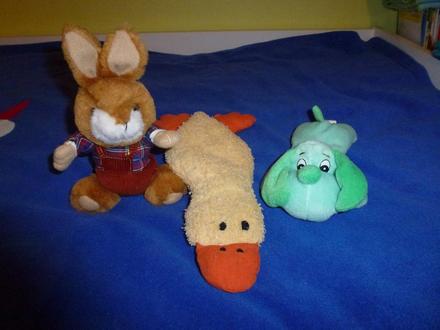 Veselé plyšáky-cena spolu,
