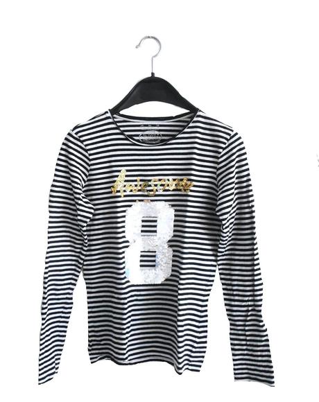 Tričko s otočnými flitrami na 12-13 rokov, f&f,158