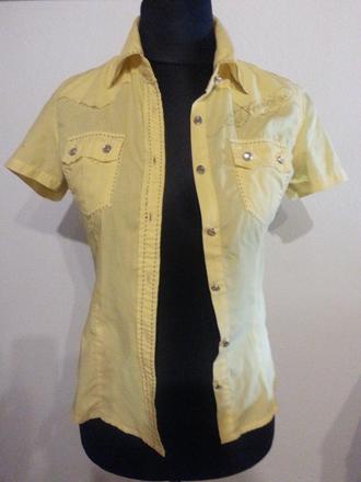 Žltá košeľa ed hardy, ed hardy,m