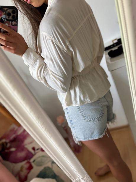 Košeľa so zavezovaním, h&m,l