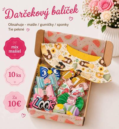 Darcekový baliček mašiel do vlasov, 