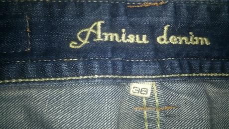 Riflová mini sukňa, amisu,36