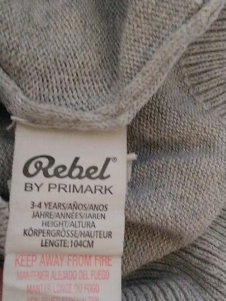 Chlapčenský modro sivo čierny pulóver, rebel, rebel,104