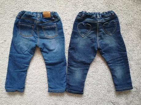 Zateplené rifle 2 ks, c&a,86