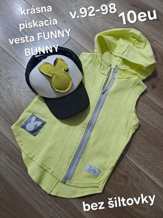 Pískacia vesta funny bunny, funny bunny,92