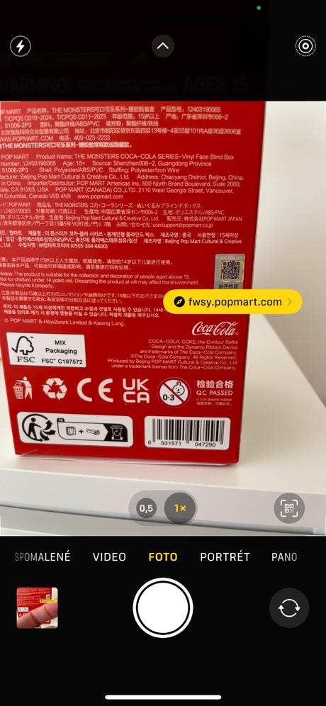 Novy original coca cola labubu popmart, 