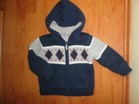 Teplučký svetrík na zips na 2 roky, 86